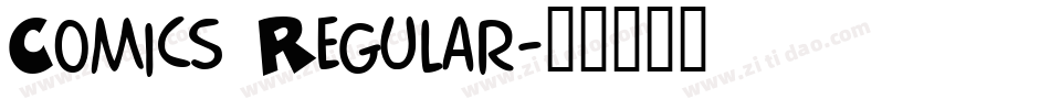 Comics Regular字体转换